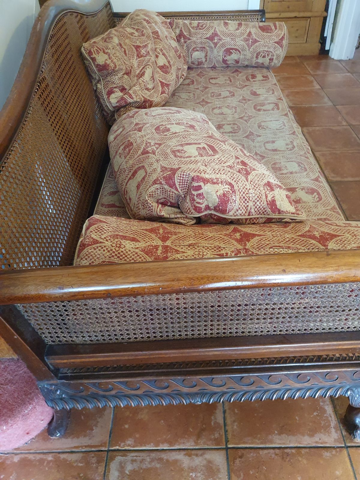 Bergere Sofa. In Need Of Some Restoration But Still Beautiful photo for sale