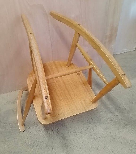 Rare Early Ercol F182 Rocking Chair – Fully Restored & Authentic photo vintage