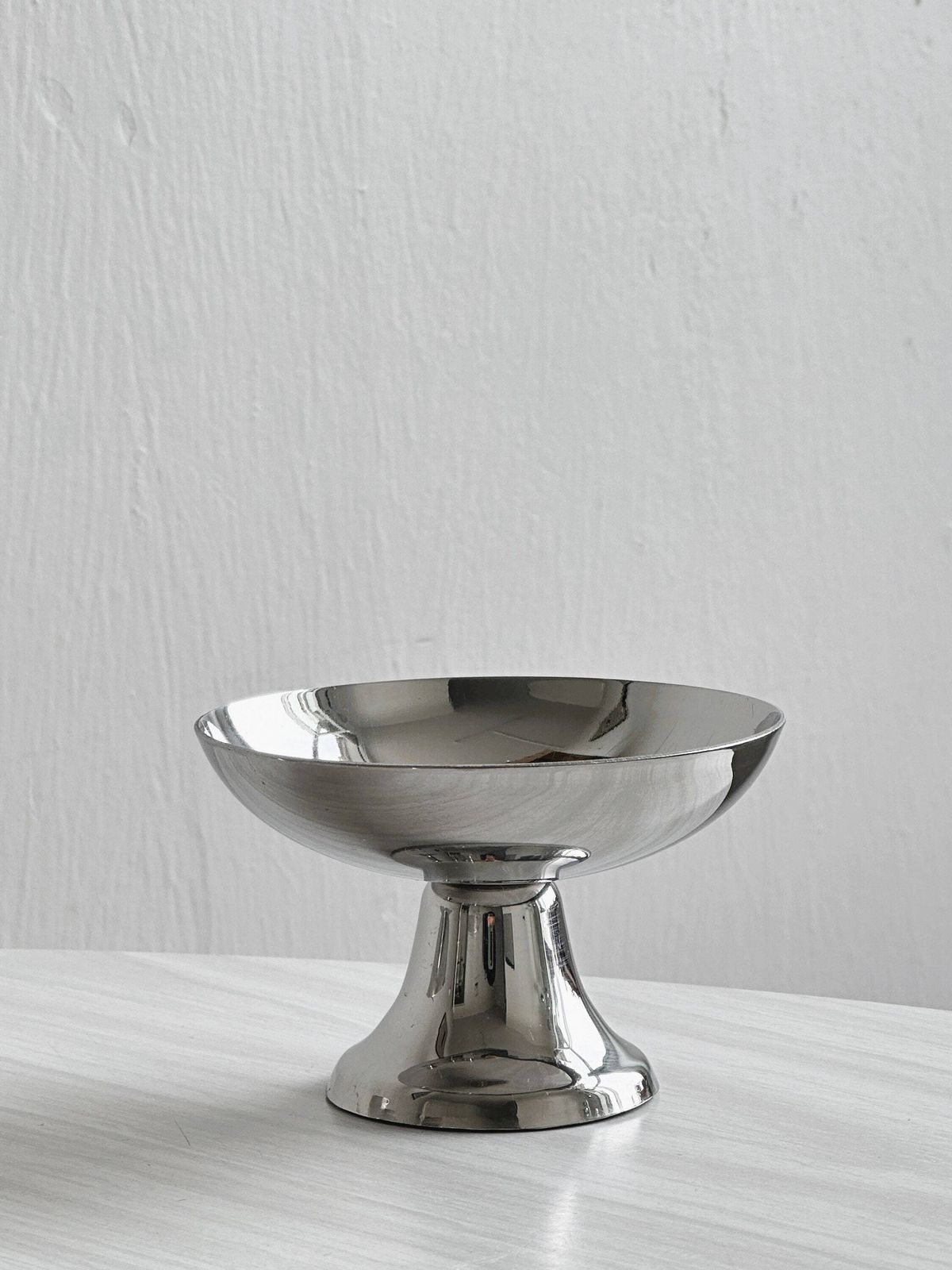 6 Stainless Steel Footed Bowls, French Made, Metal Tableware, Stainless Steel Bowl, Dessert Set, Vintage Gift, Letang Remy Style photo for sale