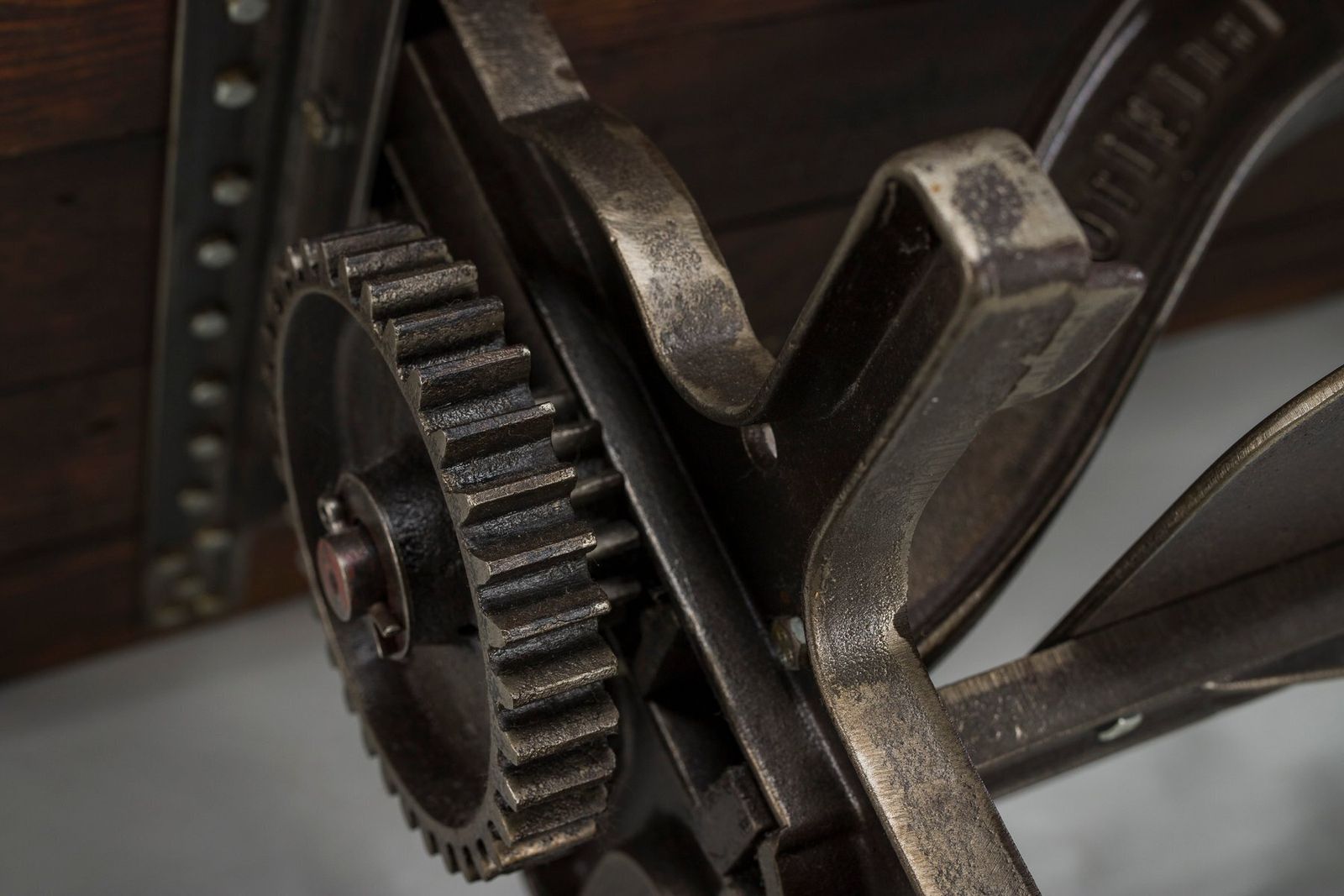 photo furniture Vintage Industrial Gear Coffee Table, 1950s