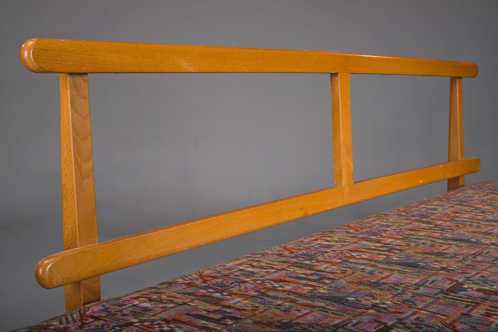 Vintage Cherrywood And Wool Daybed From Knoll Antimott, 1950s 1960s photo buy