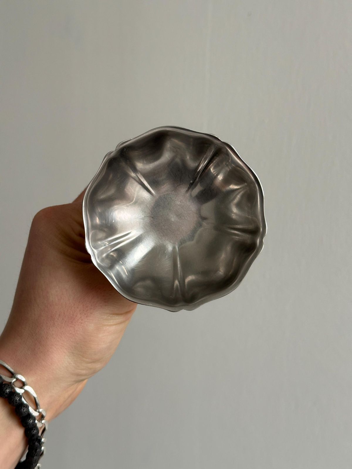 6 coupelles en inox sur pied, style Letang Remy, fabrication française, art de la table en métal, service à dessert, idée cadeau. photo 70.0