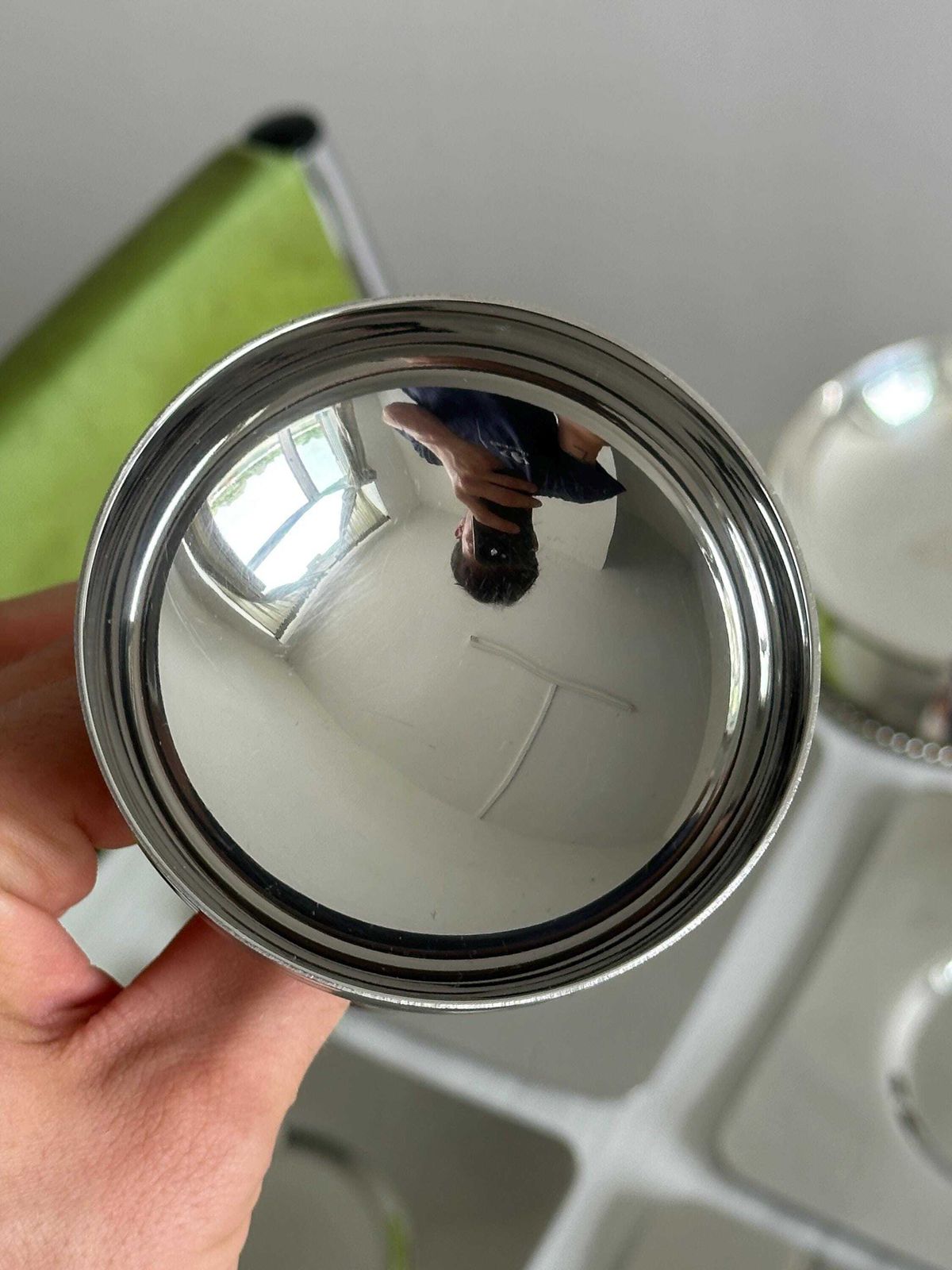 6 Letang Remy Silver Plated Metal Footed Bowls, Made In France, Metal Tableware, Stainless Steel Bowls, Dessert Set, Gift photo buy