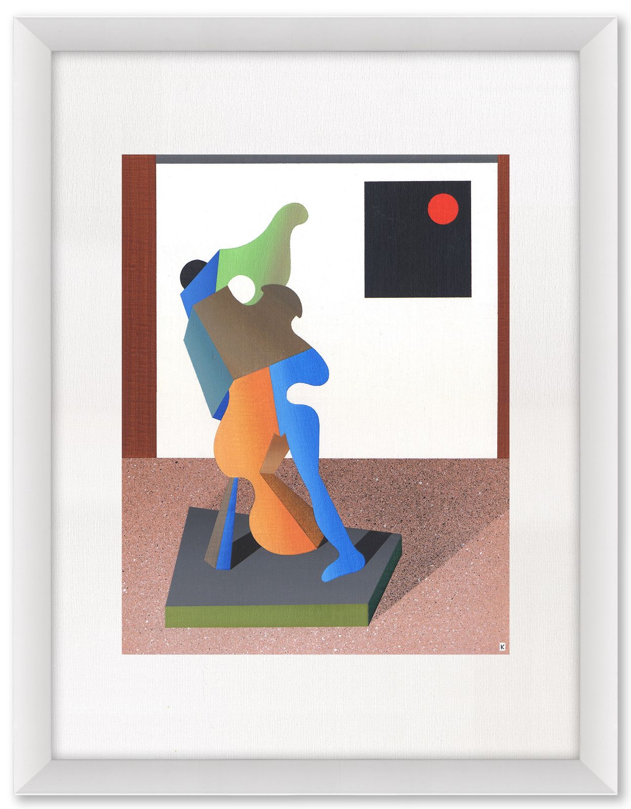 Hyper Real Fantasy Abstract By Famous British Outsider Artist