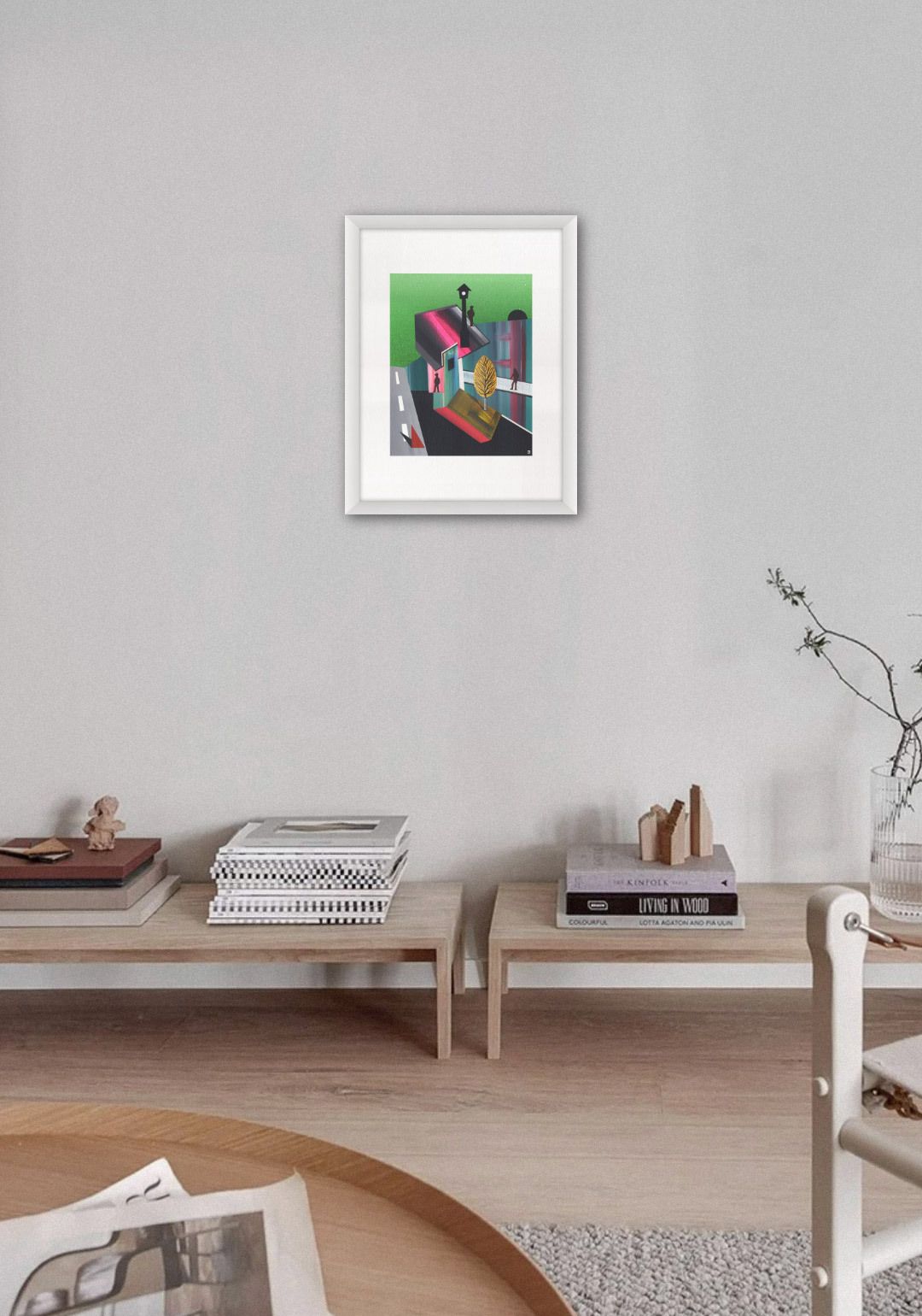 Amazing Virtuoso Paint By Acclaimed British Outsider Surrealist photo Art