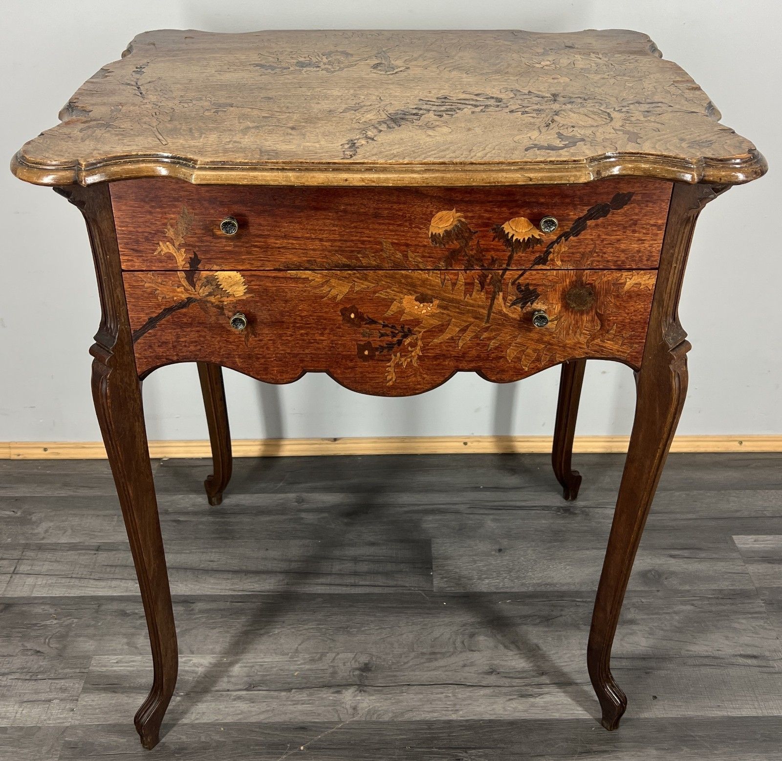 Cabinet Vintage French Louis XVI Style Oak Sideboard Carved Cupboard Lot 4290