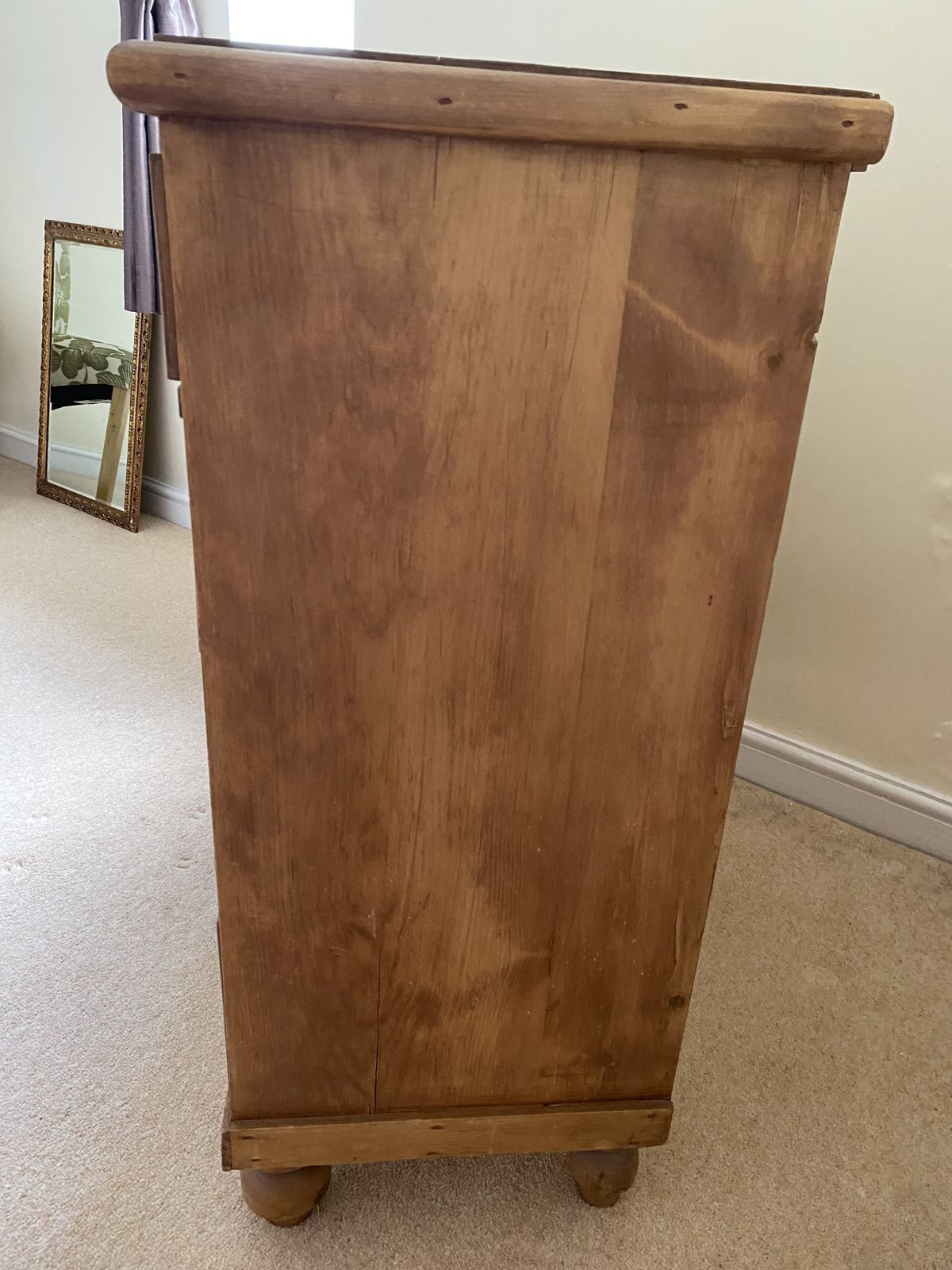 Large Antique Pine Chest Of Drawers photo for sale