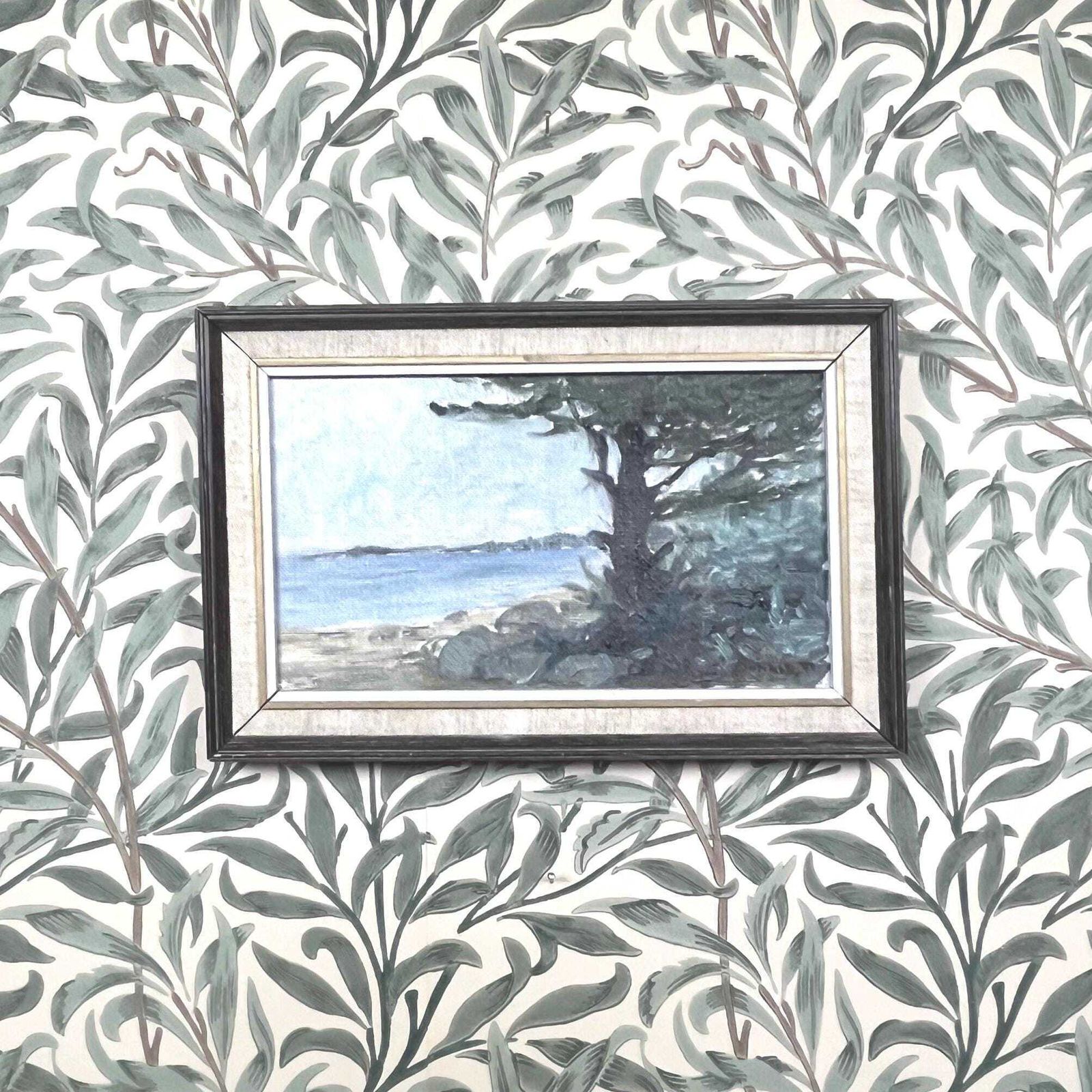 Swedish Costal  Landscape, 1971, Signed Donald, Oil Painting On Canvas