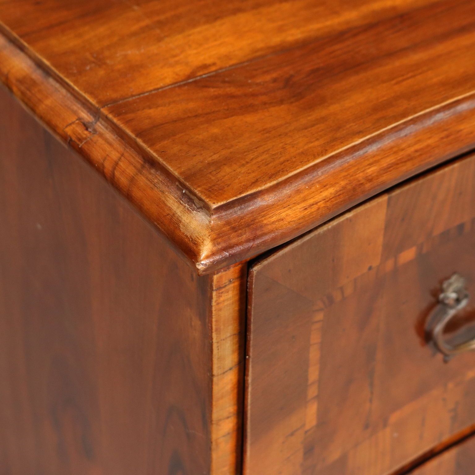 Antique Chest Of Drawers Baroque Walnut 2 Drawers XX Century photo Furniture