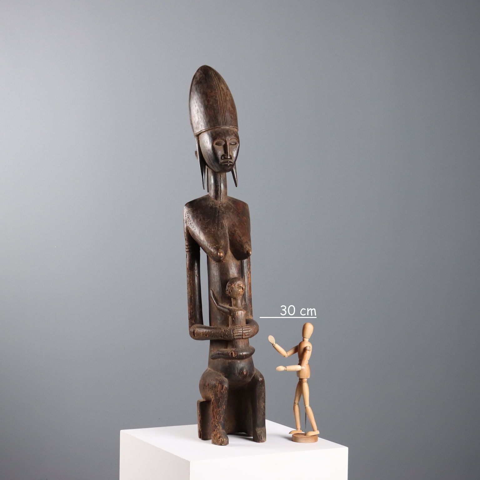 Wooden Bamana Sculpture Motherhood Mali Africa XX Century photo furniture