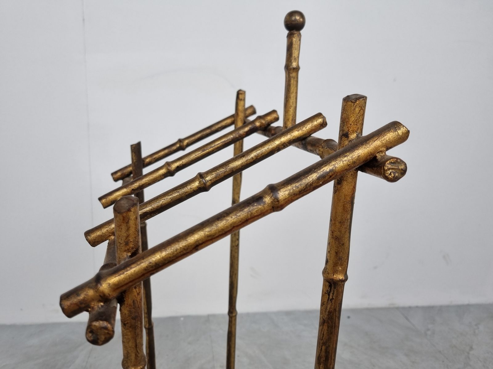 photo furniture Chinoiserie Faux Bamboo Umbrella Stand, 1960s