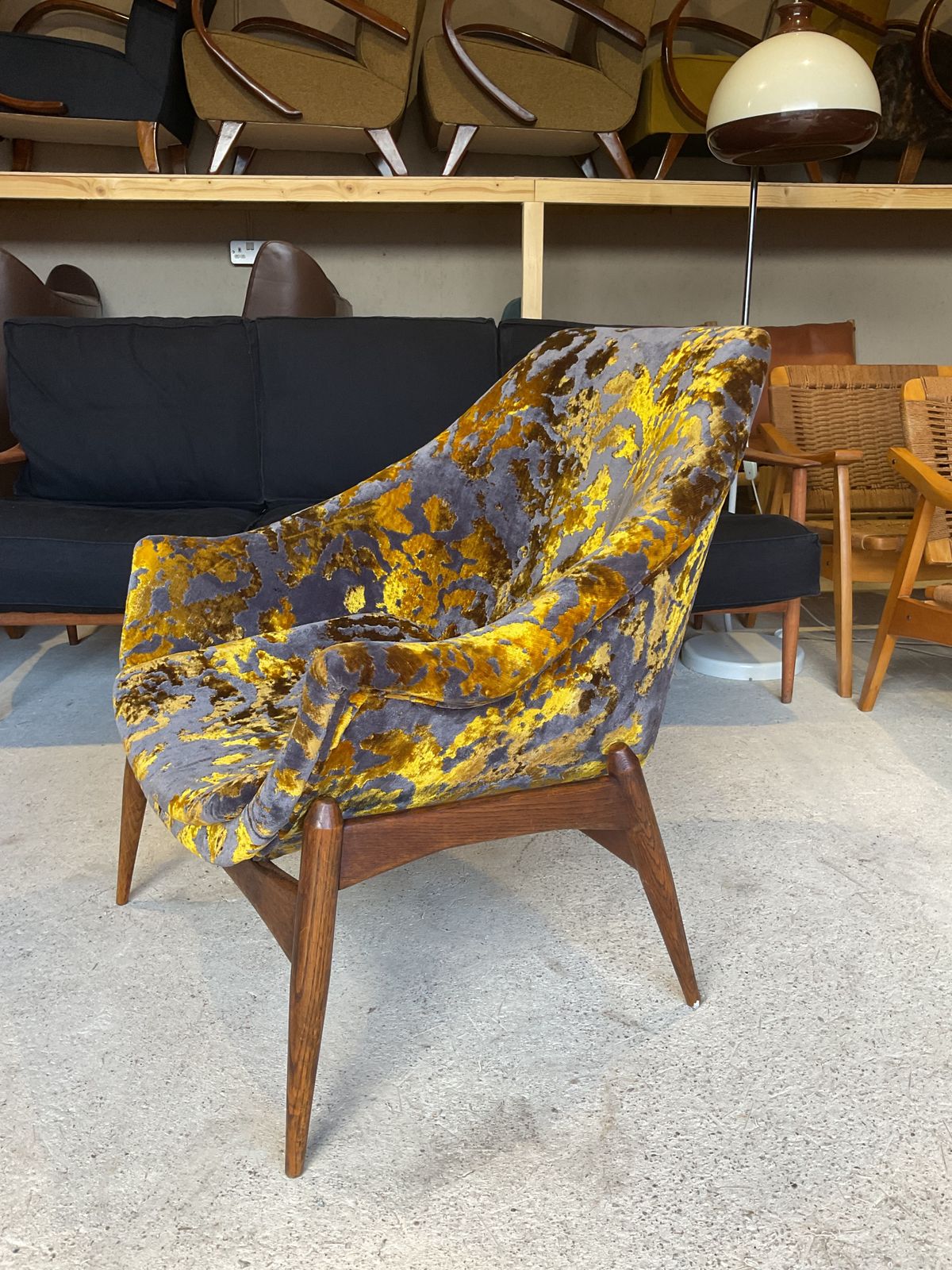 photo for sale Hungarian Armchair By Julia Gaubek 1950