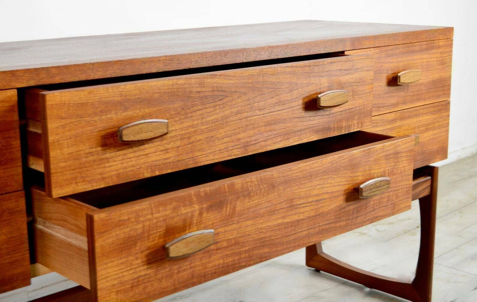 Midcentury Teak Sideboard Dresser By E Gomme For G Plan Vintage Modern Danish Style photo vinterior
