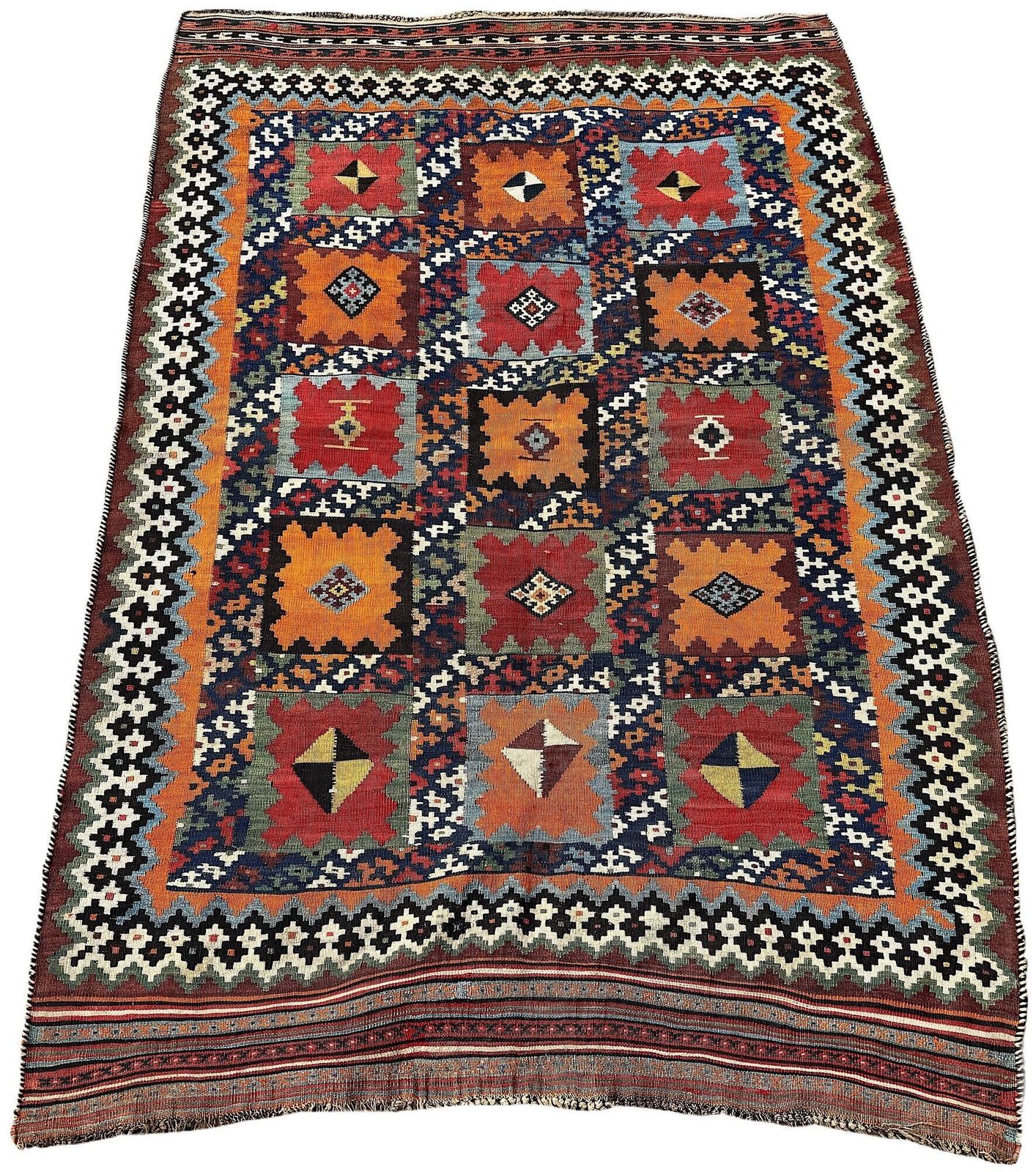 Antique Qashqai Kilim 2.30m X 1.59m photo furniture