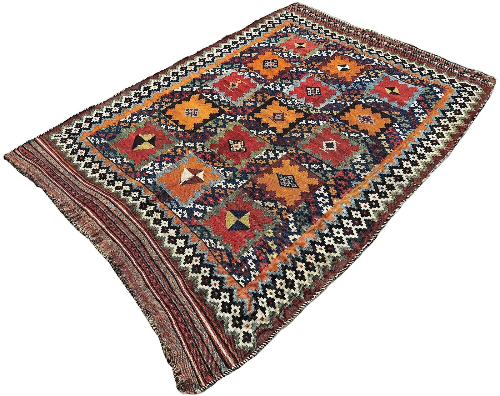 Antique Qashqai Kilim 2.30m X 1.59m photo for sale