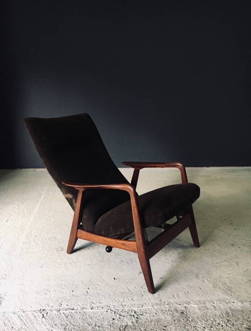 photo vintage Rock Siësta Lounge Chair Set By A. Relling And T. Bekken For Arnestad Bruk, Norway 1957