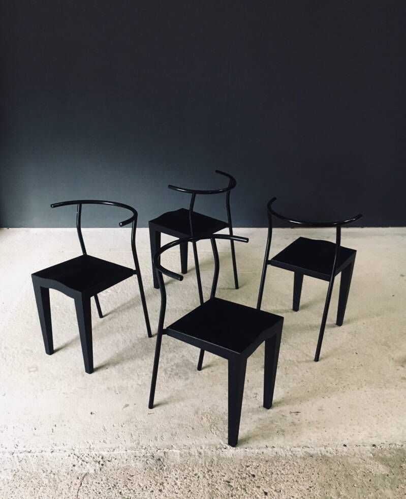 Postmodern Design DR. Glob Eetkamerstoelen Set Door Philippe Starck Voor Kartell, Italië, Jaren 1980 photo 1000.0