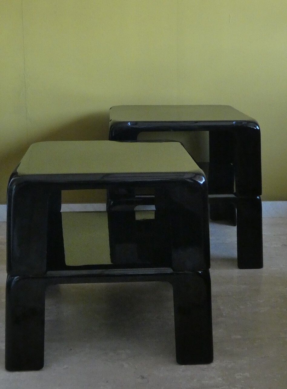 photo for sale Set Of 4 "Quattro Gatti" Stackable Tables By Mario Bellini For C&B Italia, 1967