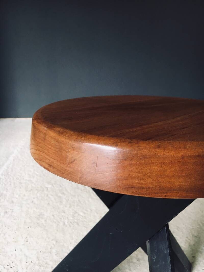 Furniture Modernist Design S31 Stool By Pierre Chapo, 1970's France photo