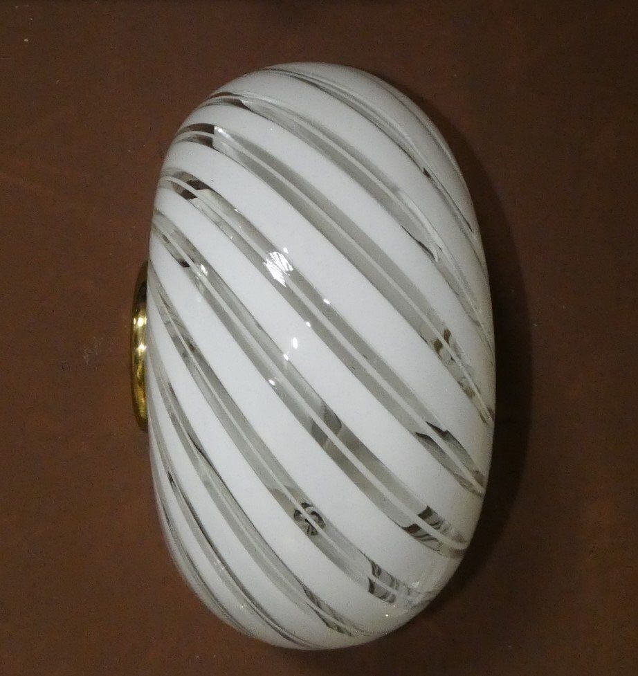 2050.0 Murano Glass Wall Lights From F. Fabbian, Italy, 1980s, Set Of 3 photo