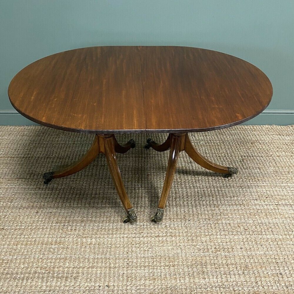 Antique Mahogany Pedestal Dining Table