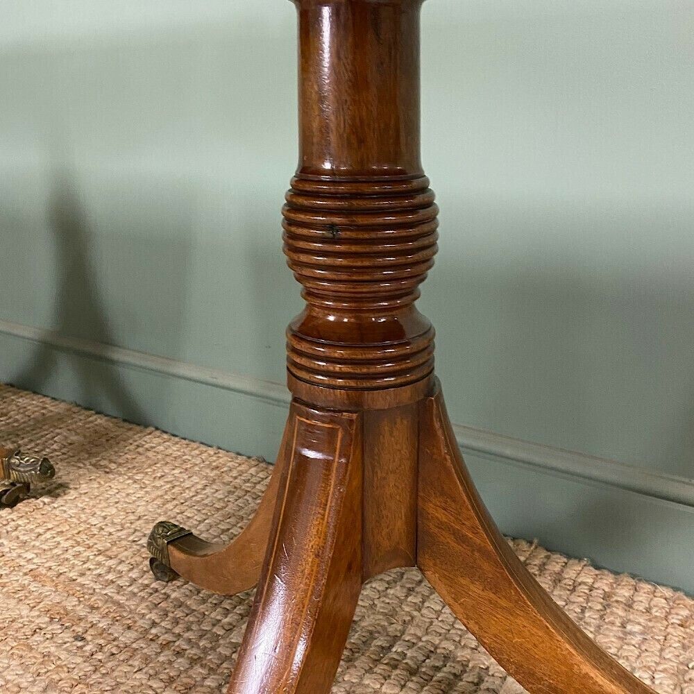 Antique Mahogany Pedestal Dining Table photo for sale