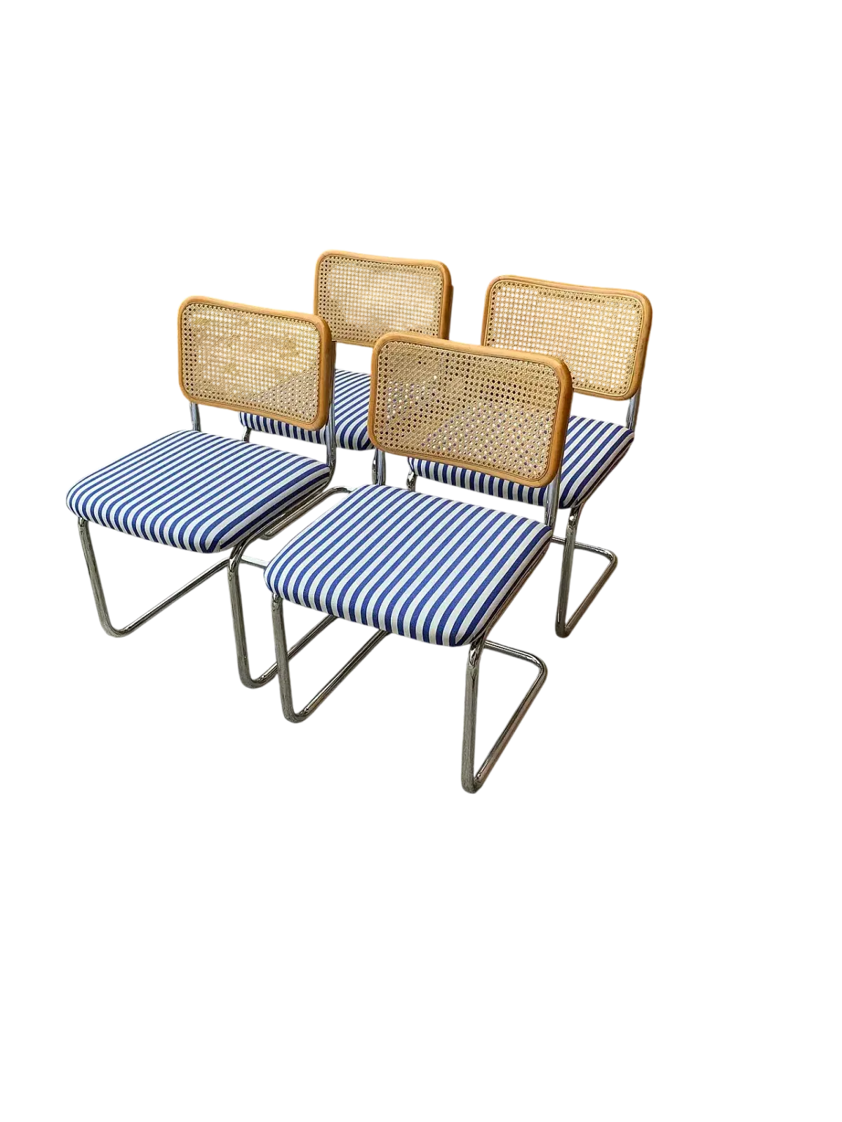 4 Cesca B32 Chairs By Marcel Breuer, 1970s