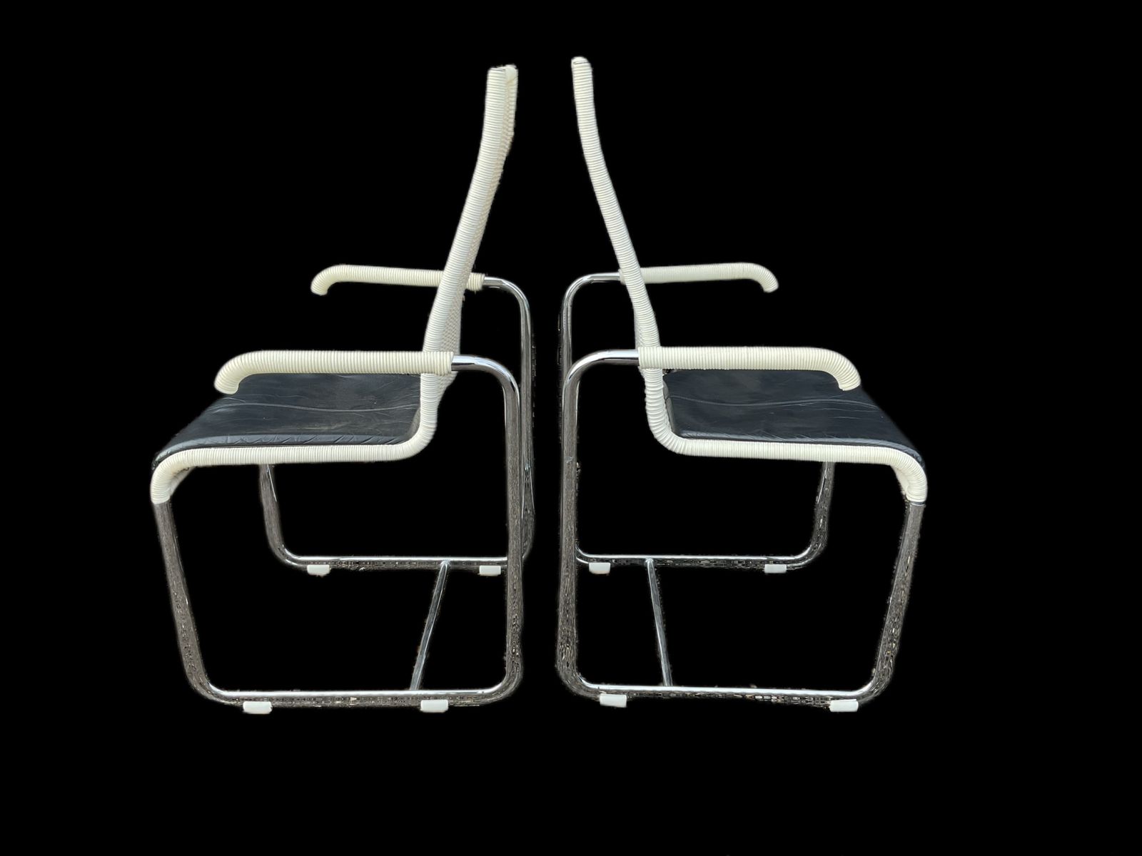 D20 Stainless Steel Leather Wicker Chairs For Tecta, Bauhaus Style photo 945.0