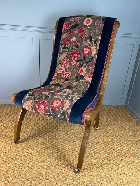 Sleigh Style Bedroom Chair photo buy