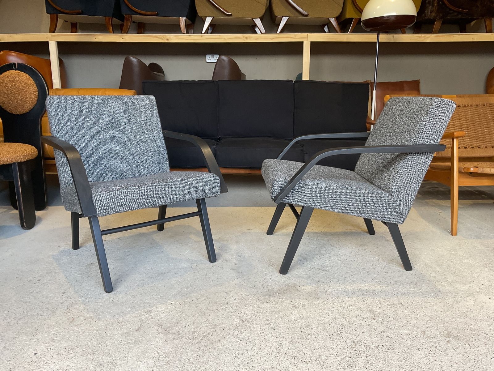 Brussels Expo 58 Mid Century Armchairs By Jiří Jiroutek For Jitona, 1960s, Set Of 2 photo furniture
