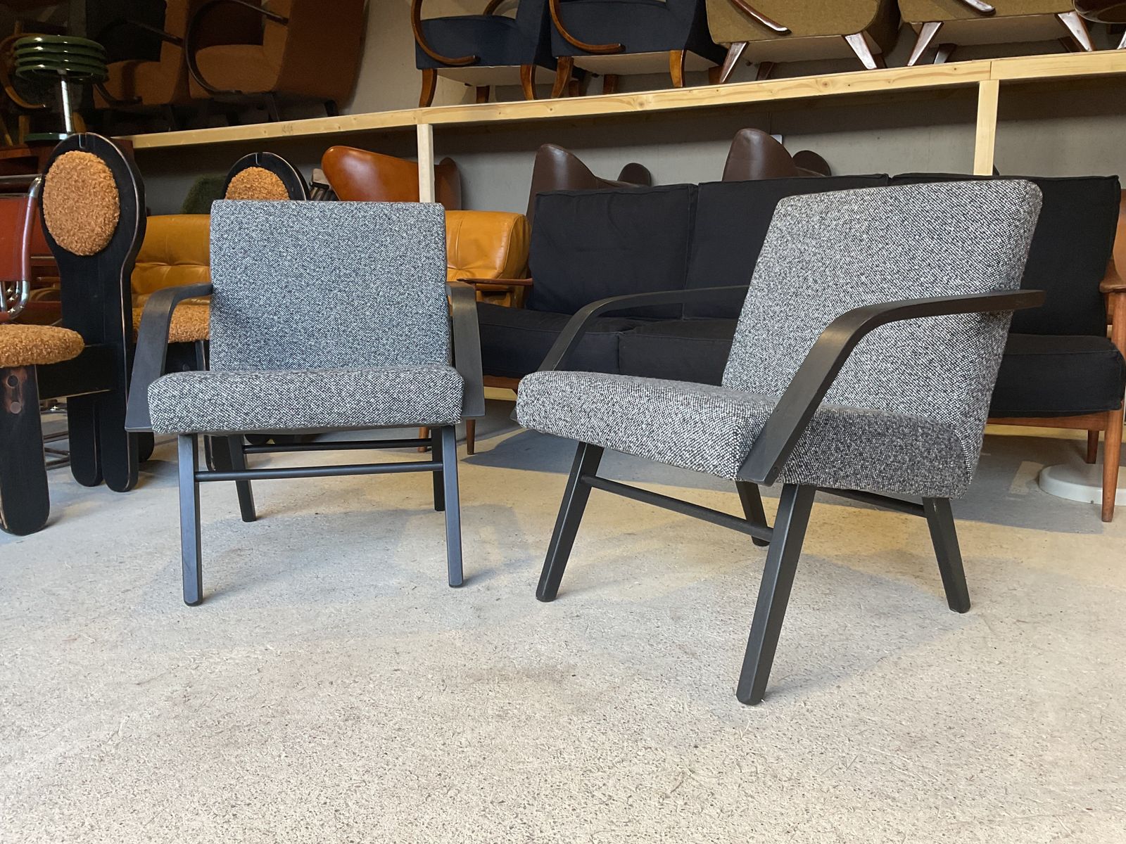 Brussels Expo 58 Mid Century Armchairs By Jiří Jiroutek For Jitona, 1960s, Set Of 2 photo 1085.0