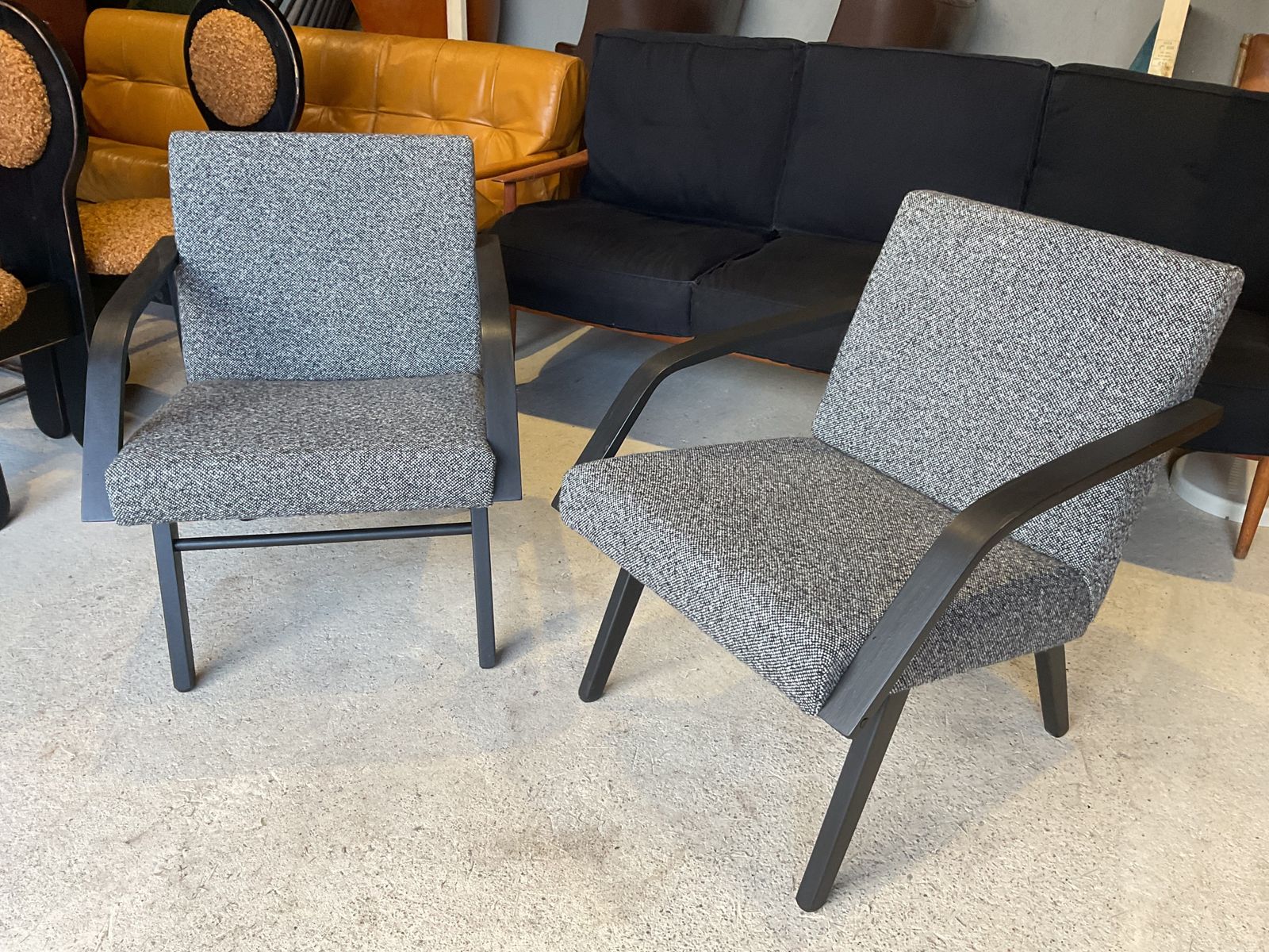 Brussels Expo 58 Mid Century Armchairs By Jiří Jiroutek For Jitona, 1960s, Set Of 2 photo buy