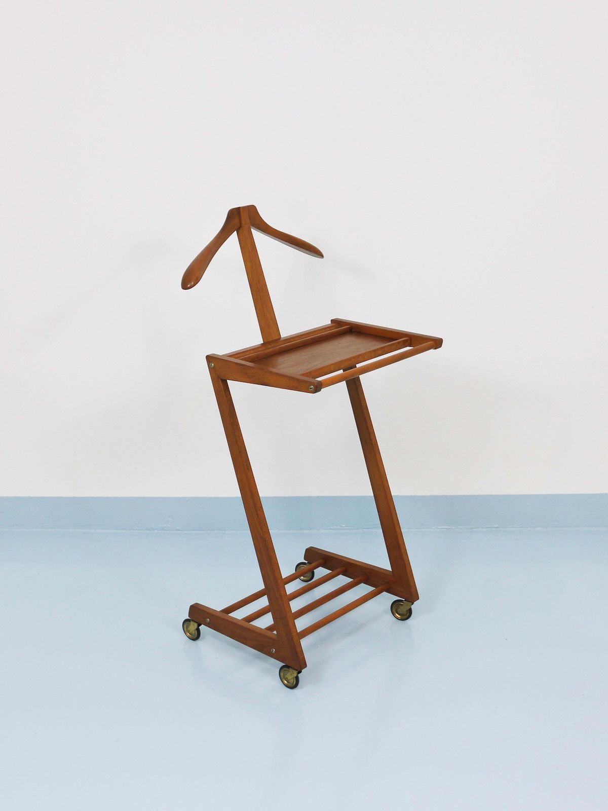 photo furniture Mid Century Zigzag Clothing Valet Dressing Stand By Opal, Germany, 1950s