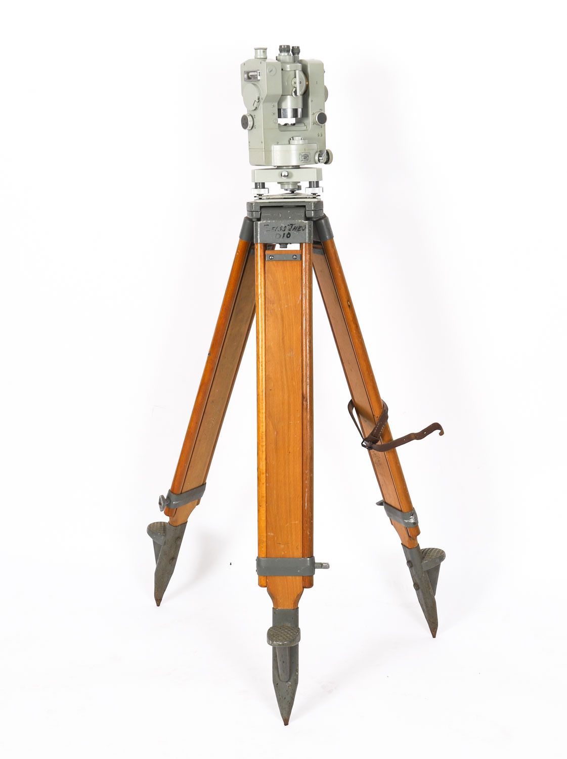 Vintage Carl Zeiss 'Theo 010' Theodolite & Tripod & Case  Mid 20th C
