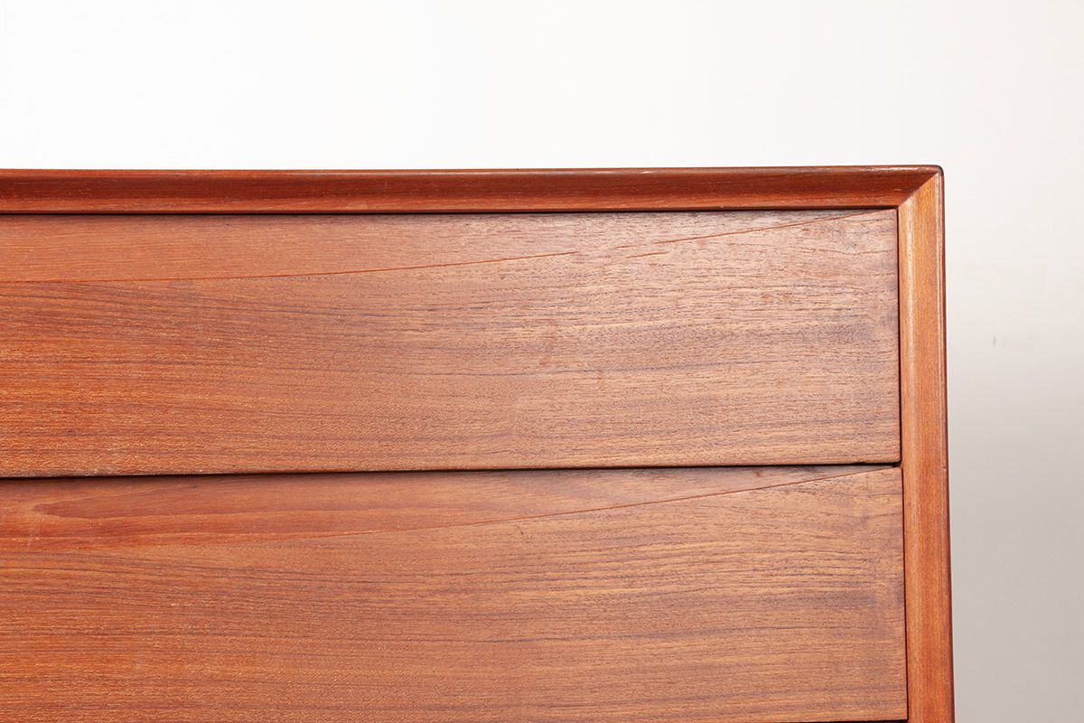 Danish Teak Chest Of Drawers, 4 Drawers By Arne Vodder For Sibast 1960. photo Furniture