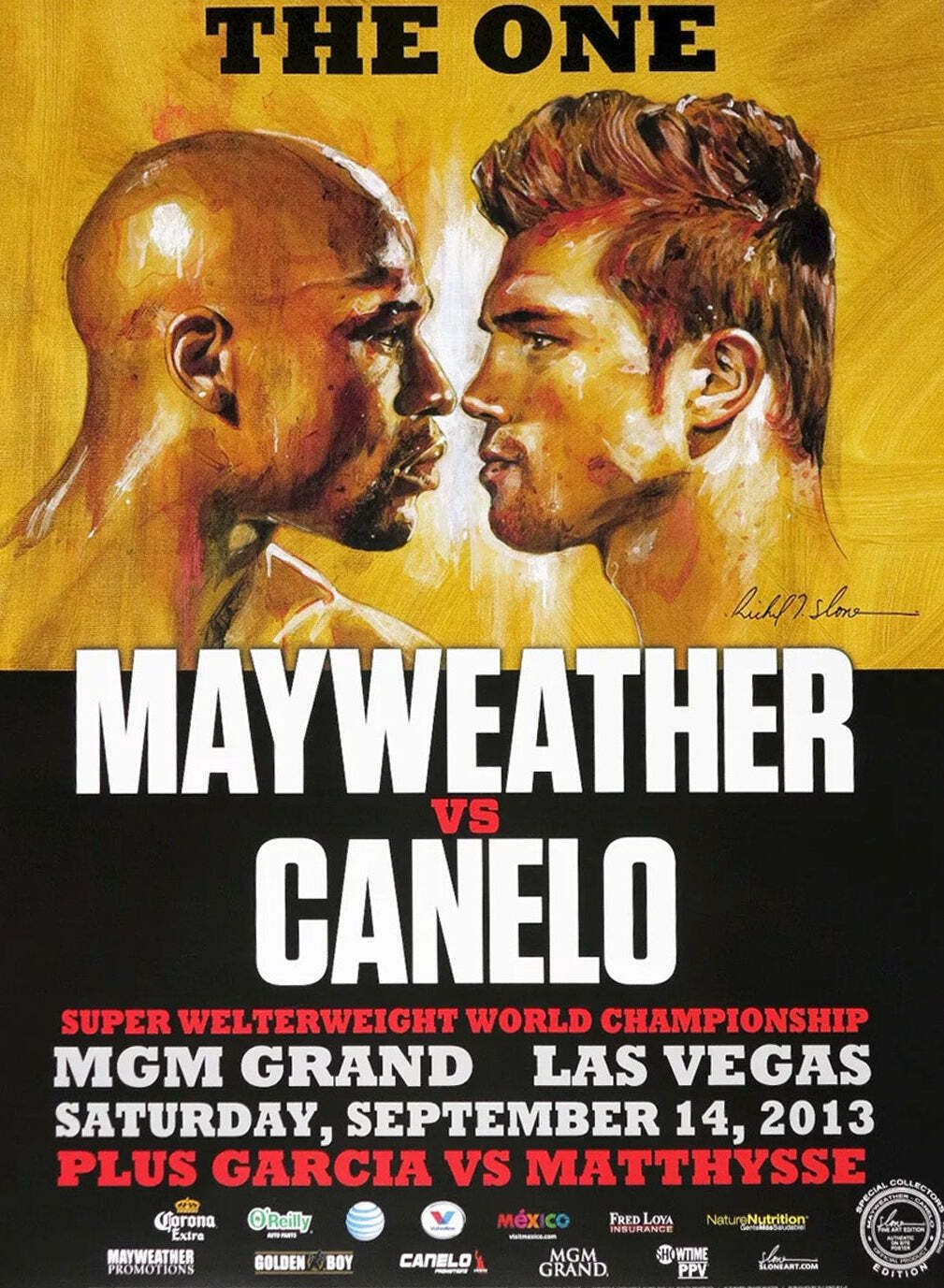 Mayweather Vs Canelo   The One Original Vintage Poster