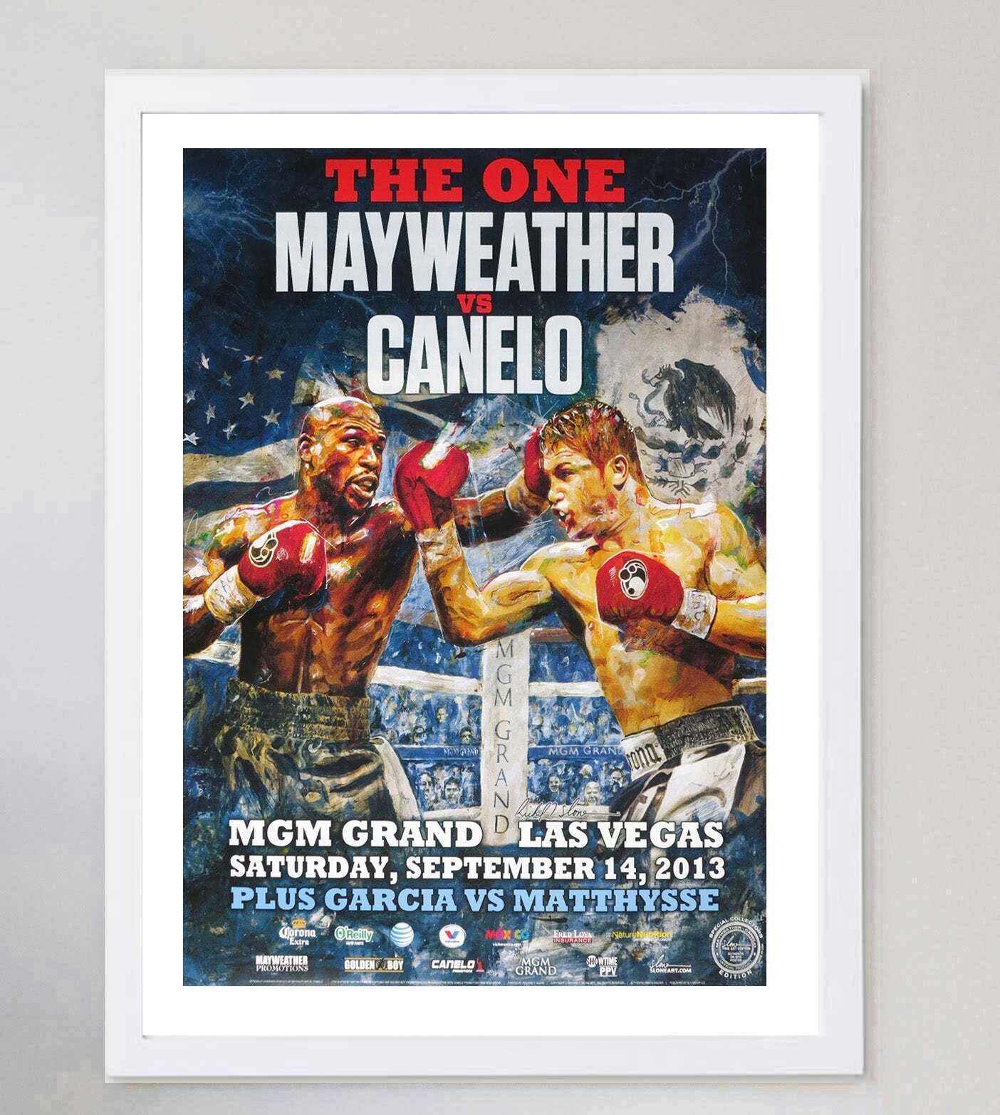 Mayweather Vs Canelo   The One Original Vintage Poster photo for sale