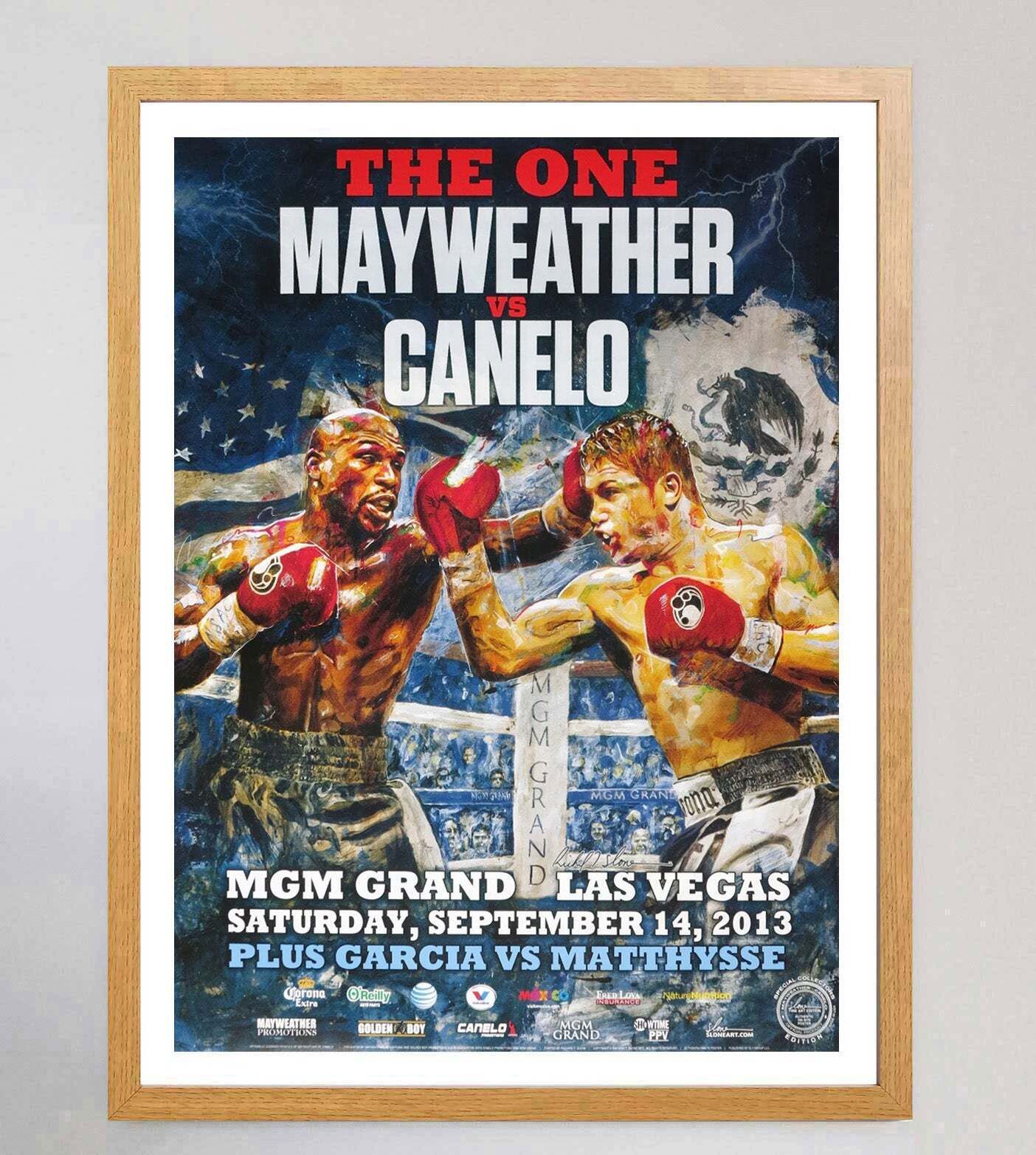 Mayweather Vs Canelo   The One Original Vintage Poster photo Art