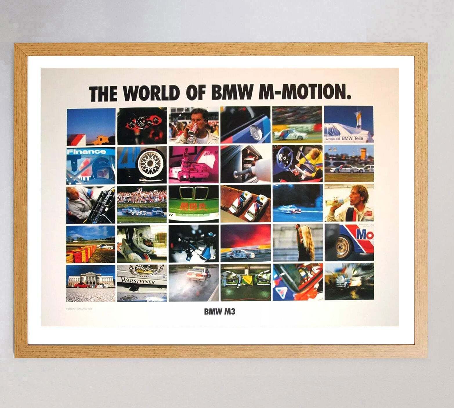Bmw   The World Of Bmw M Motion M3 Original Vintage Poster photo Art
