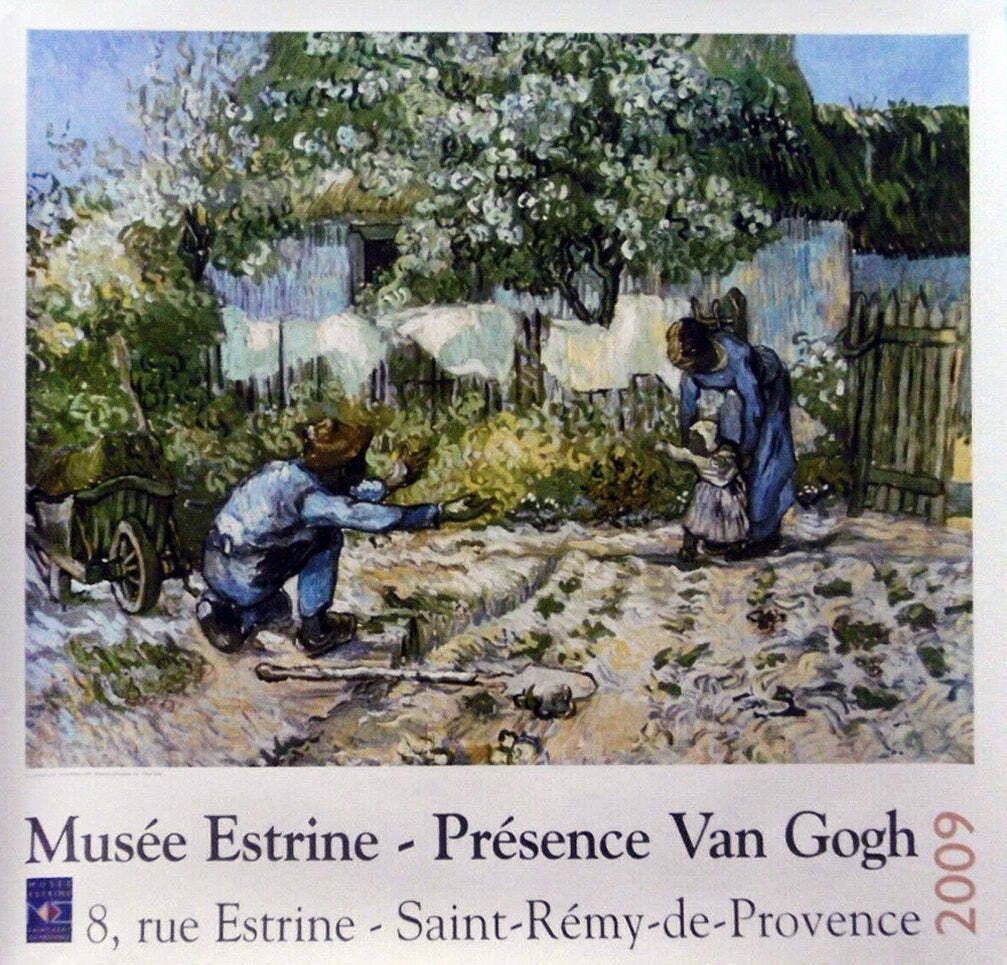 Vincent Van Gogh   Musee Estrine Saint Remy De Provence  Original Vintage Poster