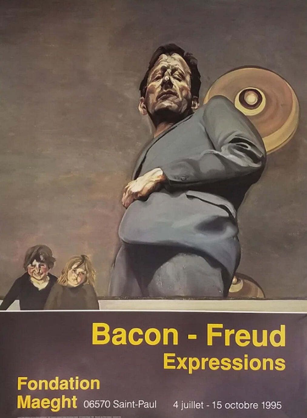 Francis Bacon & Lucian Freud   Galerie Maeght Original Vintage Poster