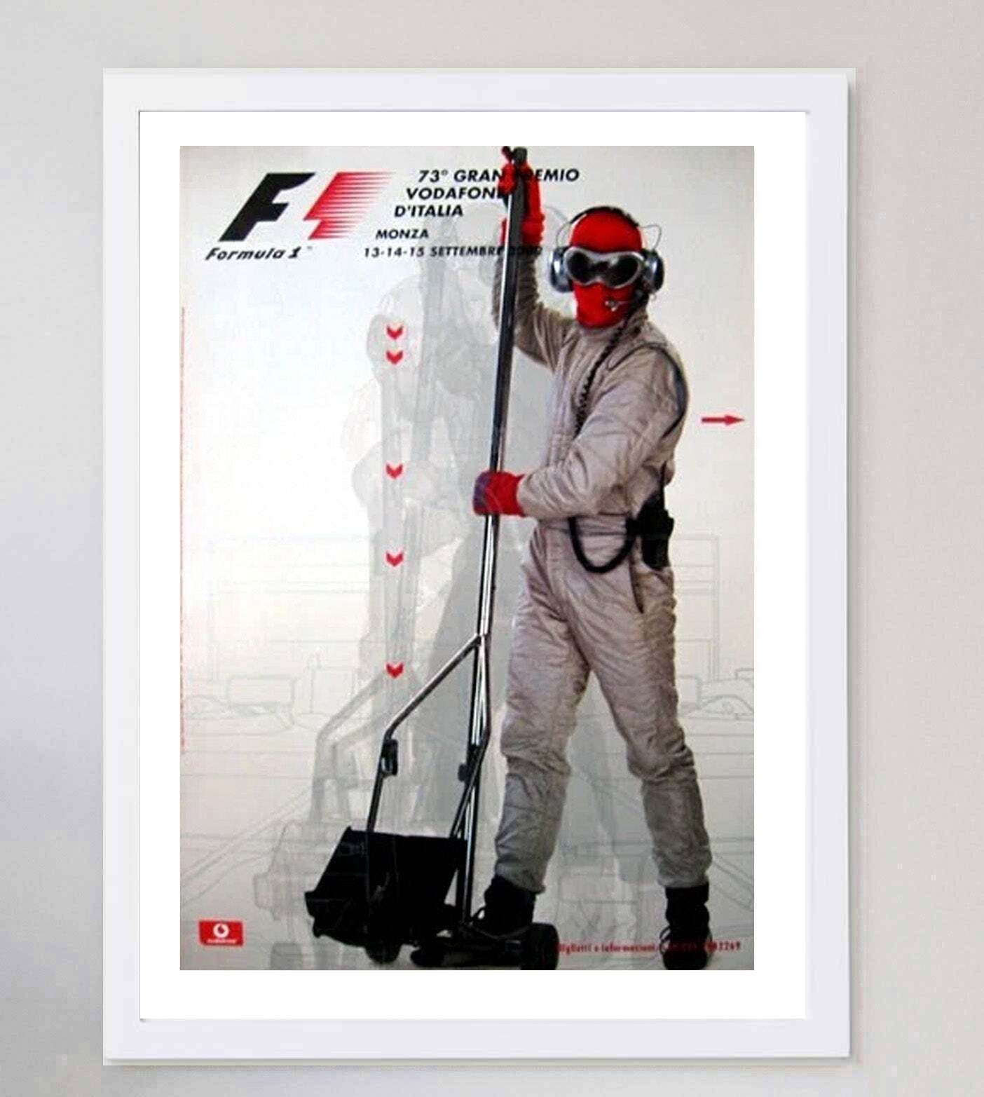 2002 Italian Grand Prix Original Vintage Poster photo for sale