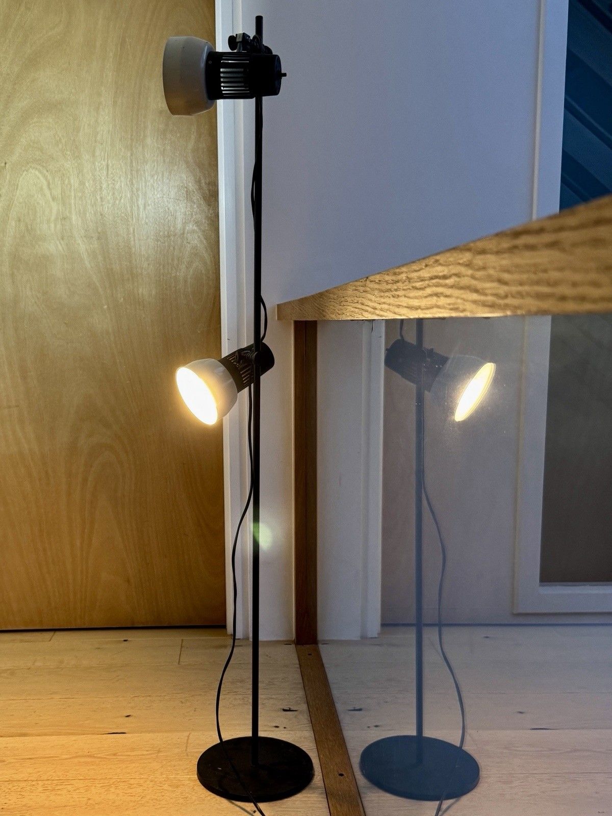 Vintage 1970s Prova Twin Spotlight Floor Lamp Made In Denmark photo furniture