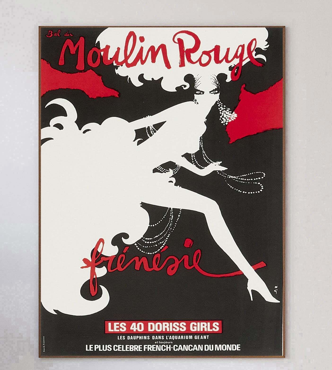 Moulin Rouge, 1970s, Original Vintage Poster photo 415.0