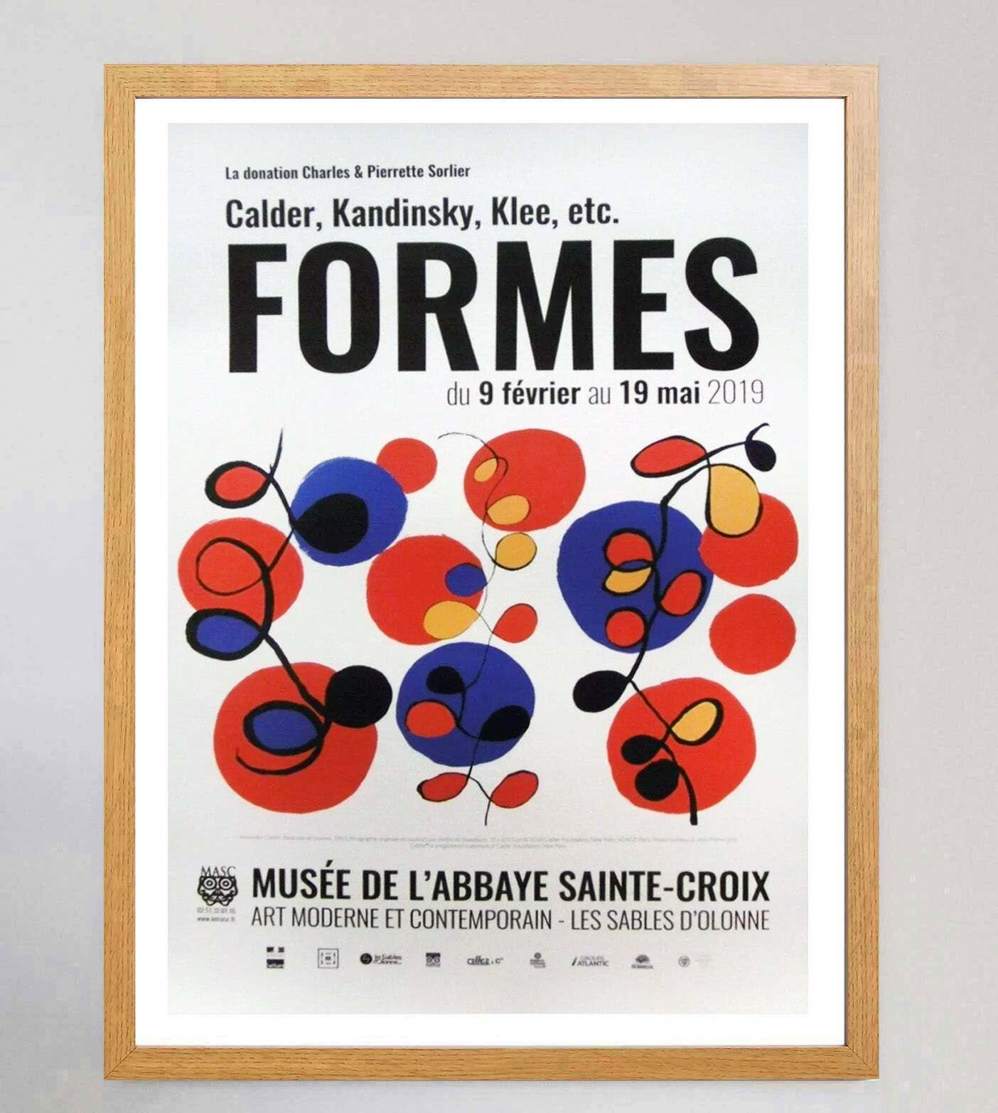 Calder, Kandinsky, Klee   Formes   Musee De L'abbaye Saint Croix Original Vintage Poster photo Art