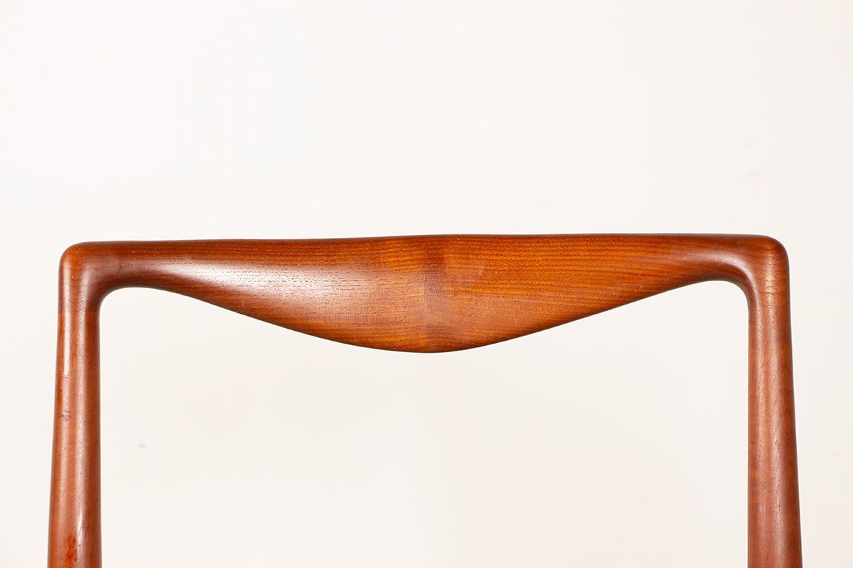 Pair Of Danish Teak And Skai Chairs By Lyngfeldt Larsen For Soren Willadsen Mobelfabrik 1960. photo 1500.0