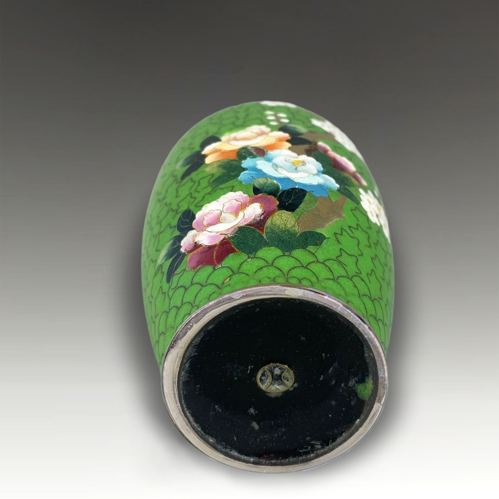 Japanese Cloisonne Vase  Meiji Period  Signed Inaba Shichiho Superb Quality 13cm photo 245.0