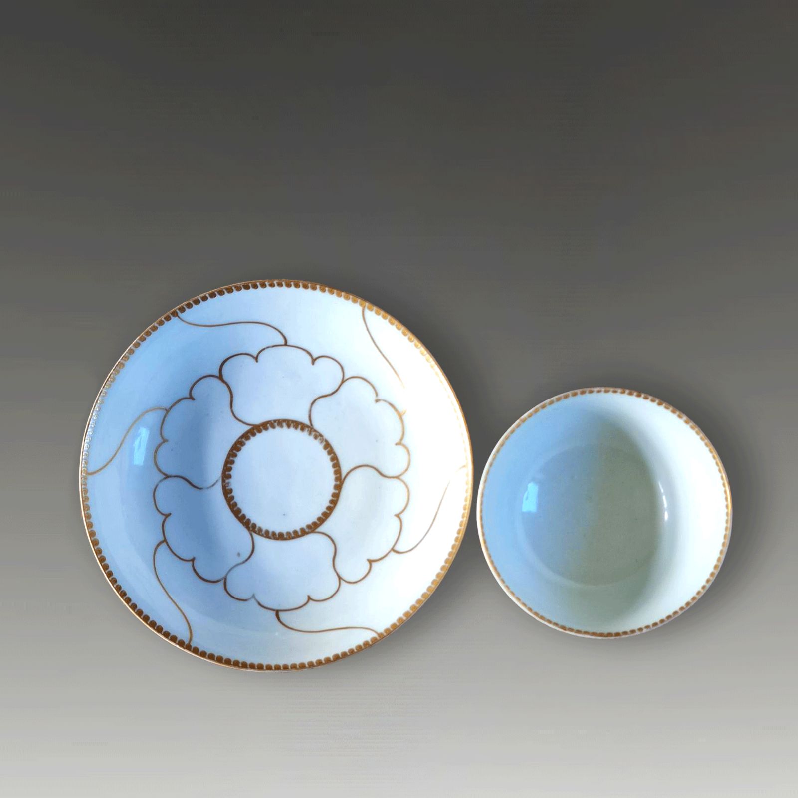 First Period DR Wall Worcester Tea Bowl And Saucer By James Giles  Circa 1768 photo Home Decor