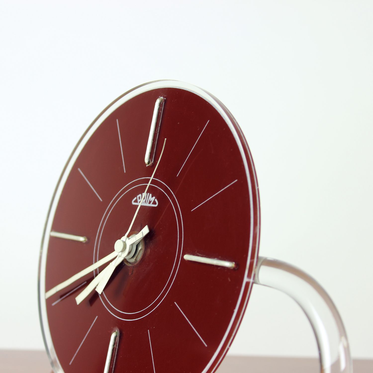 Rare Mid Century Modern Freestanding Clock By Prim, Czechoslovakia, 1960s photo Home Decor