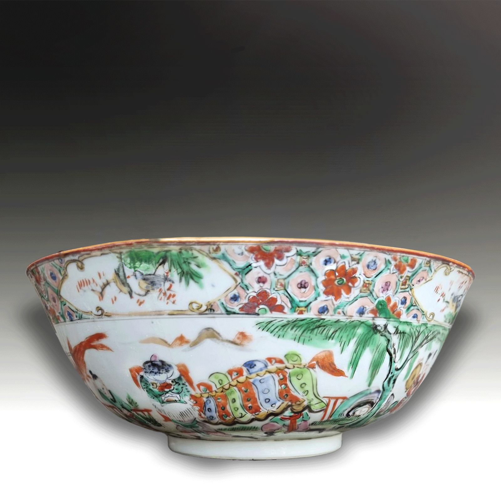 Chinese "Boys At Play"  Enamel Bowl  Qianlong Possibly Jiaqing Period 20.5cm D photo vinterior